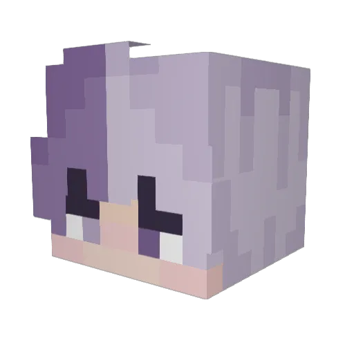 Hin24339 Minecraft avatar head, 3D render
