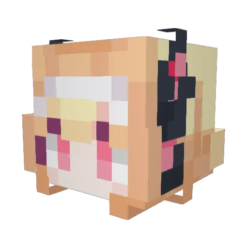 HinaMaster13128 Minecraft avatar head, 3D render