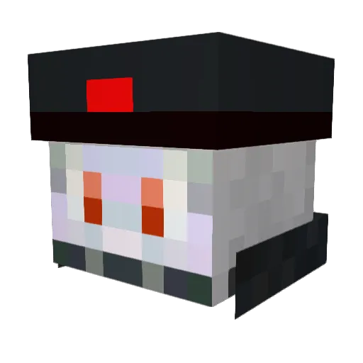 HinataLinks Minecraft avatar head, 3D render