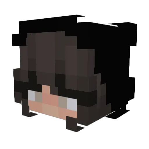 Hinata_Chan Minecraft avatar head, 3D render
