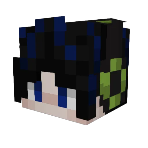 Hindamyth Minecraft avatar head, 3D render