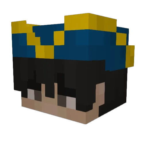 Hindtley Minecraft avatar head, 3D render