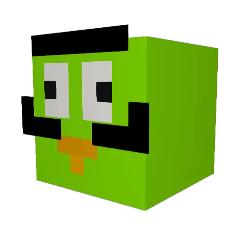 Hinduisme Minecraft avatar head, 3D render