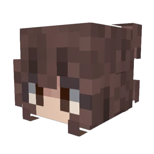HingedHooligan Minecraft avatar head, 3D render
