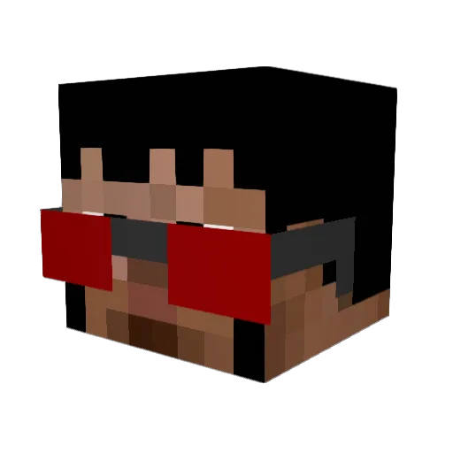 Hinkles Minecraft avatar head, 3D render