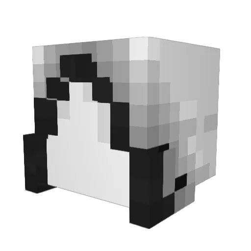 Hinom35 Minecraft avatar head, 3D render