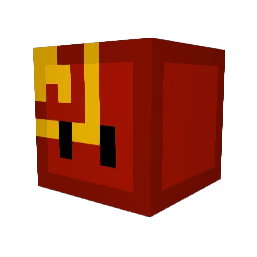 Hinore Minecraft avatar head, 3D render
