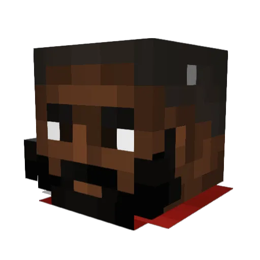 Hinski21 Minecraft avatar head, 3D render