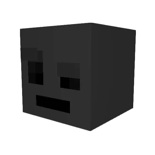 Hintertomb Minecraft avatar head, 3D render