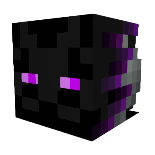 Hinwu Minecraft avatar head, 3D render