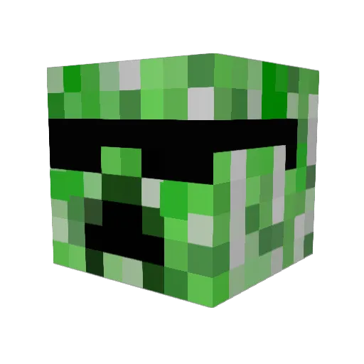 Hinze310 Minecraft avatar head, 3D render