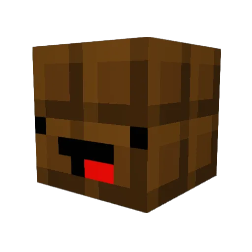 Hioo80 Minecraft avatar head, 3D render