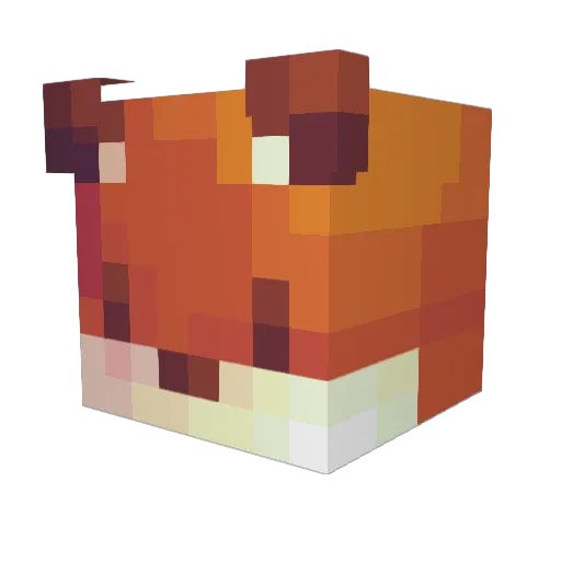 HiorCraft Minecraft avatar head, 3D render