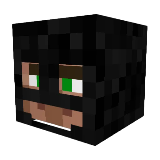 HipHap_ Minecraft avatar head, 3D render
