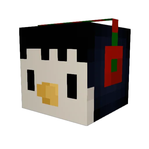 HipHopKing_ Minecraft avatar head, 3D render