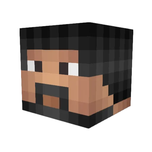 HipMaster69 Minecraft avatar head, 3D render