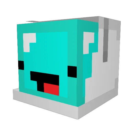 Hiparoonie Minecraft avatar head, 3D render