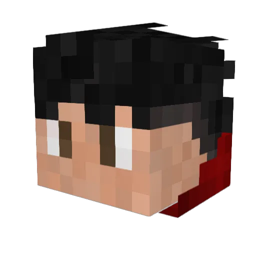 Hiper_Java Minecraft avatar head, 3D render
