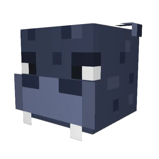 Hipopotofobia Minecraft avatar head, 3D render