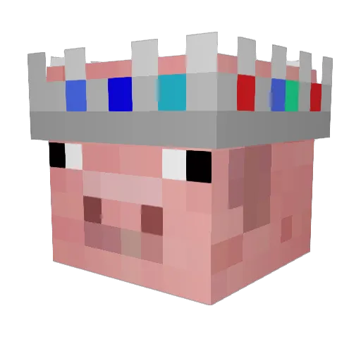 HippieTTv Minecraft avatar head, 3D render