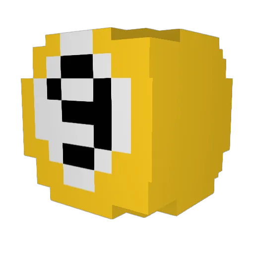 Hippies Minecraft avatar head, 3D render