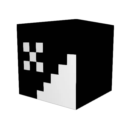 Hipplo Minecraft avatar head, 3D render
