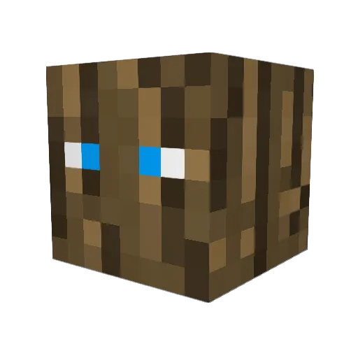 Hippo10nl Minecraft avatar head, 3D render