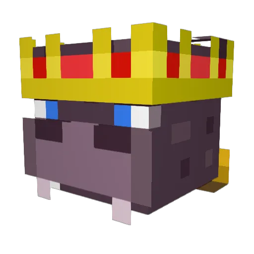 HippoKing300 Minecraft avatar head, 3D render