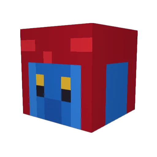 HipposDad Minecraft avatar head, 3D render