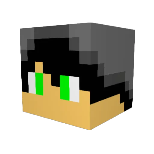HipsterBoy2 Minecraft avatar head, 3D render