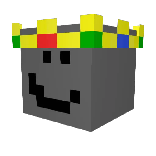 HipurWiz Minecraft avatar head, 3D render