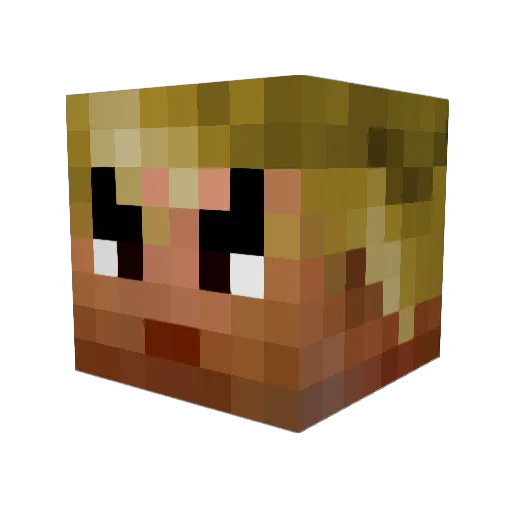 Hir0shi Minecraft avatar head, 3D render