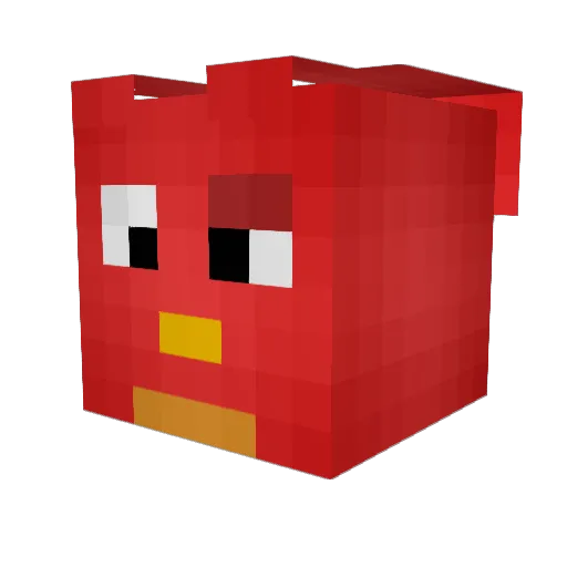 Hiraetth Minecraft avatar head, 3D render