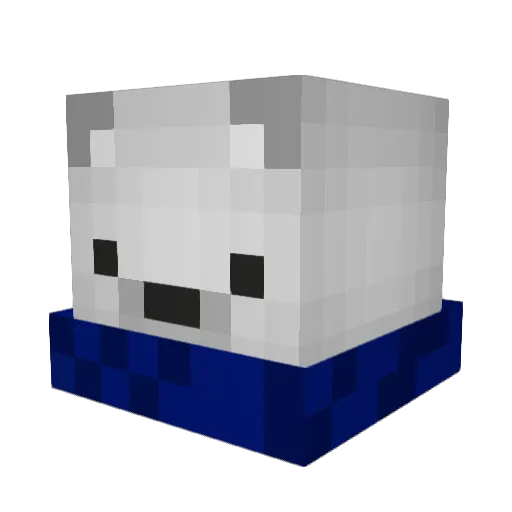 HiramMcDaniels Minecraft avatar head, 3D render