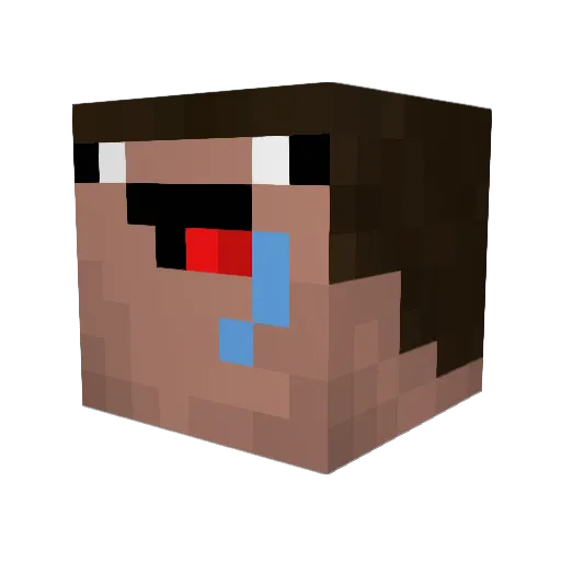 Hiren345 Minecraft avatar head, 3D render