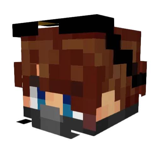 Hiriadoshi Minecraft avatar head, 3D render