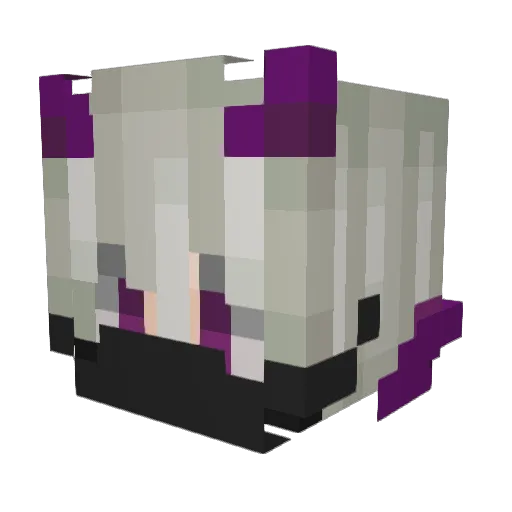 Hiro123123 Minecraft avatar head, 3D render