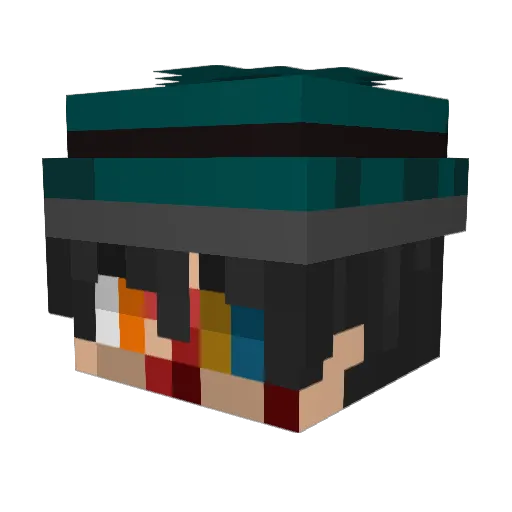 Hiro1350 Minecraft avatar head, 3D render
