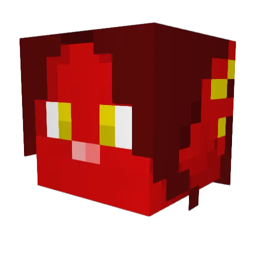 HiroRwar Minecraft avatar head, 3D render