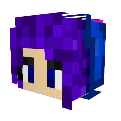 HiroTheHero Minecraft avatar head, 3D render