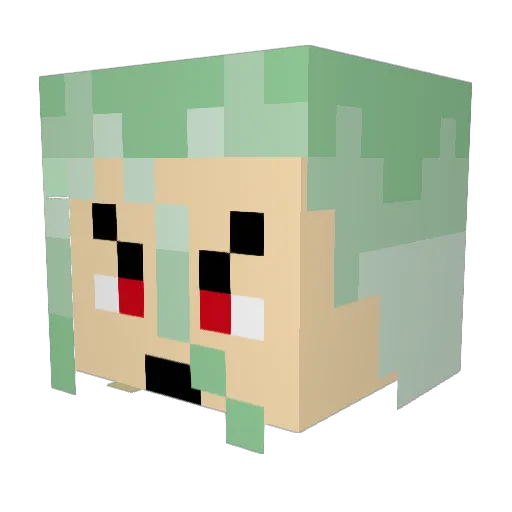 Hiro_0919 Minecraft avatar head, 3D render