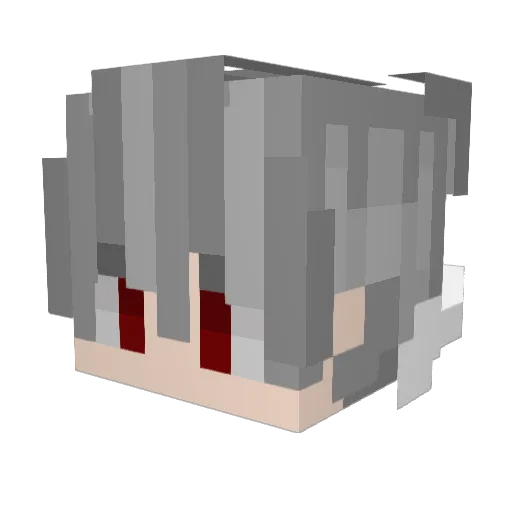 Hiro_1130 Minecraft avatar head, 3D render