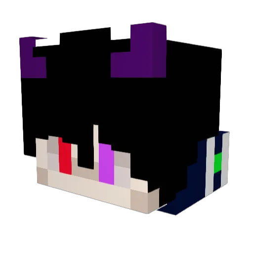 Hiro_2232 Minecraft avatar head, 3D render