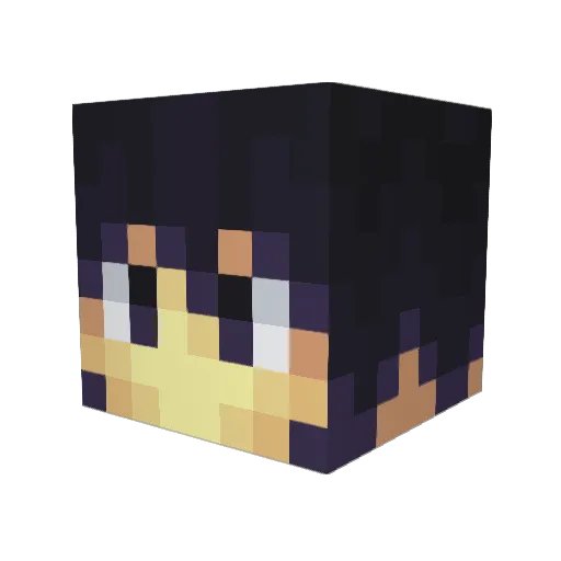Hiro_Matsuia Minecraft avatar head, 3D render