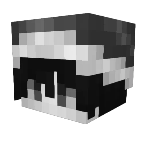 Hiroakid Minecraft avatar head, 3D render