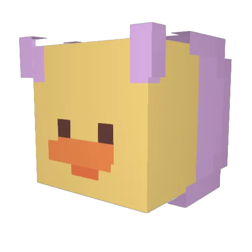 Hirom_HD Minecraft avatar head, 3D render