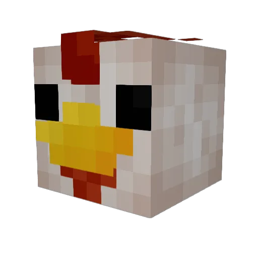 Hiroo017 Minecraft avatar head, 3D render