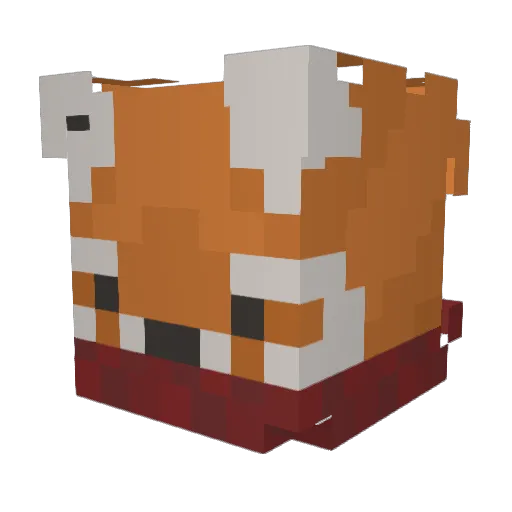 Hirosai8421 Minecraft avatar head, 3D render