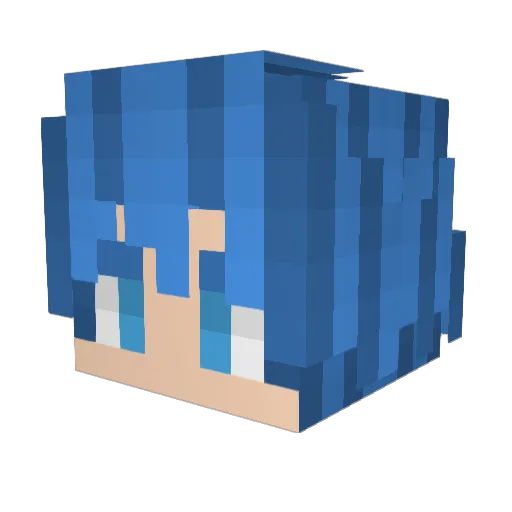Hiroshi13g Minecraft avatar head, 3D render