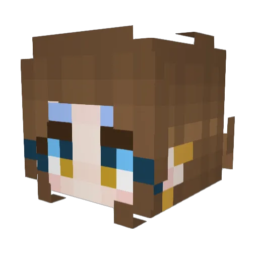 HirotaiShi Minecraft avatar head, 3D render